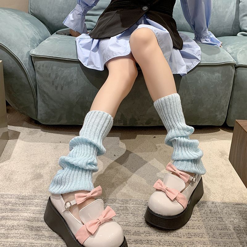 Women's Y2K Knitted JK Calf Socks Set Lolita Style