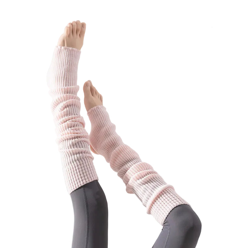 Women's Long Yoga Leg Warmers Over Knee Winter Socks