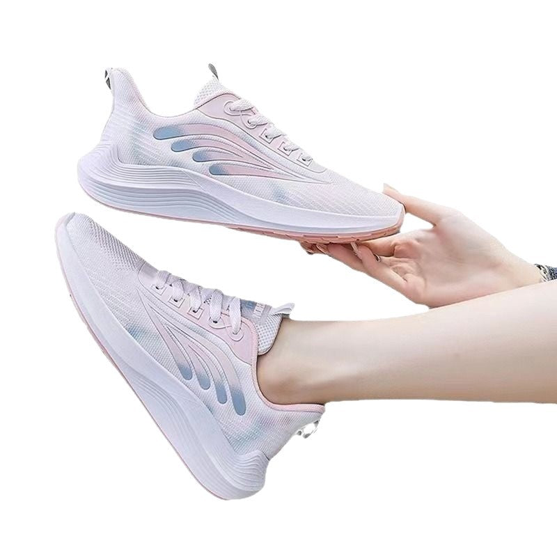 Korean Style Fly Knit Breathable Lightweight Running Shoes