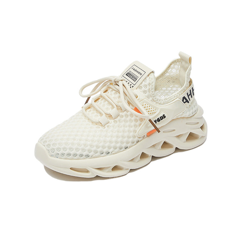 Women's Korean Style Fly Knit Mesh Running Shoes Flat Sole
