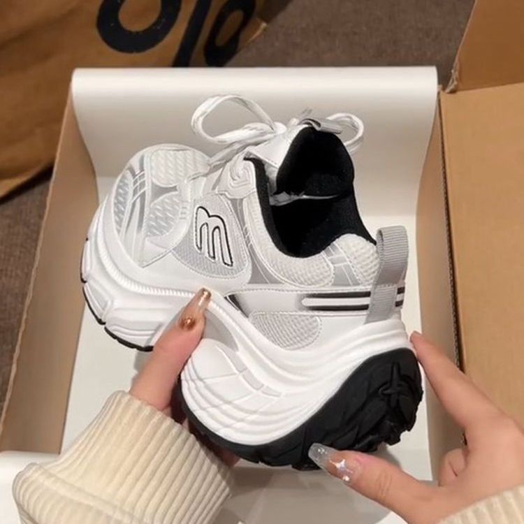Women's Thick Sole Lightweight Breathable Dad Sports Shoes