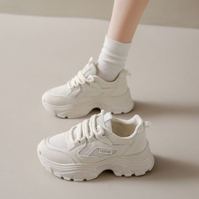 Women's Thick Sole Height Increasing Dad Sneakers