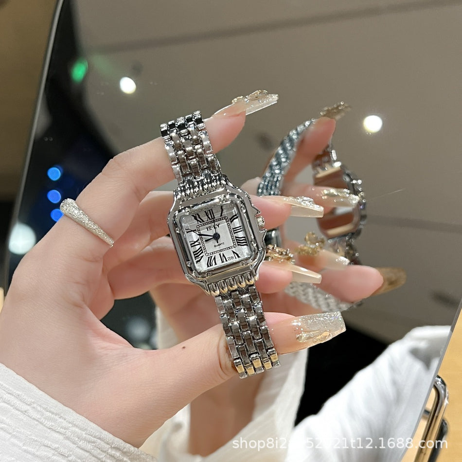 : Women's Business Casual Quartz Watch with Steel Belt