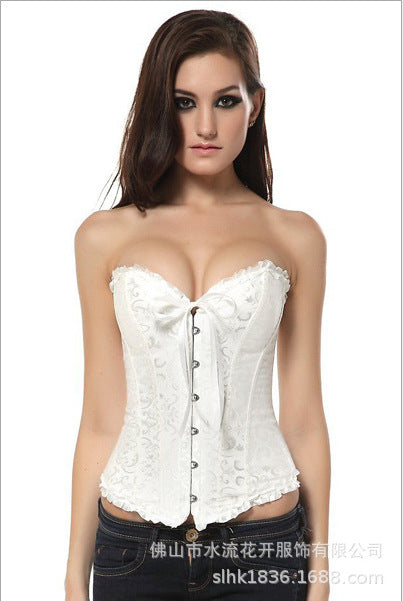 Women's Court Style Fishbone Corset Waist Cincher Shapewear