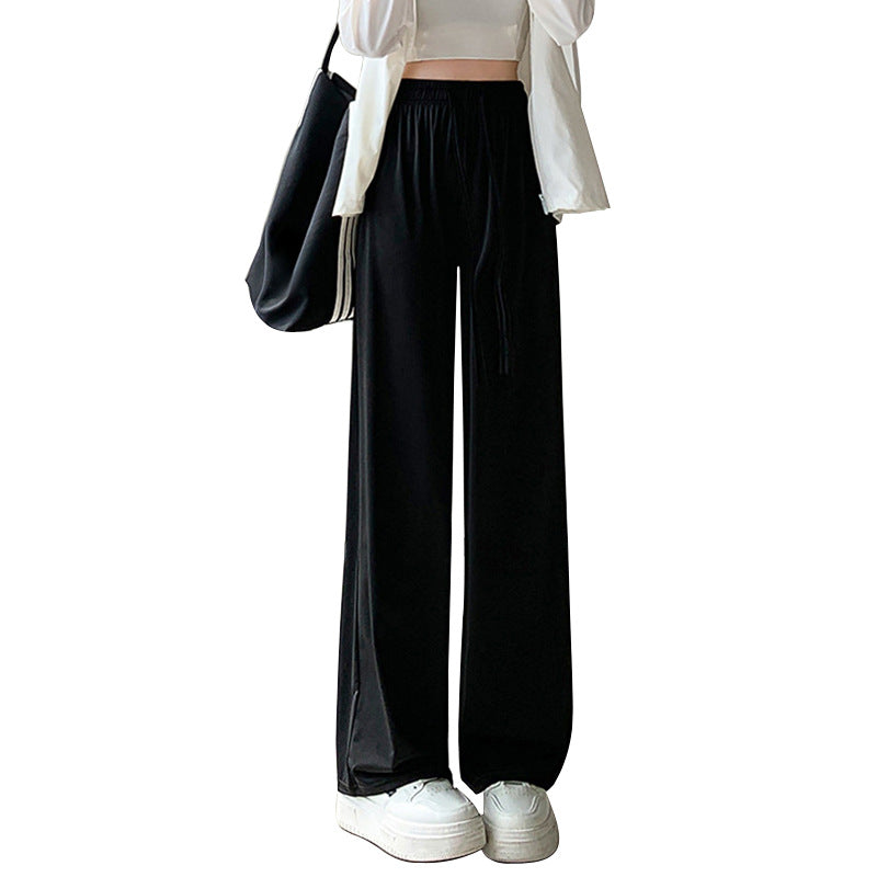 Women's High-Waist Quick-Dry Draped Wide-Leg Pants