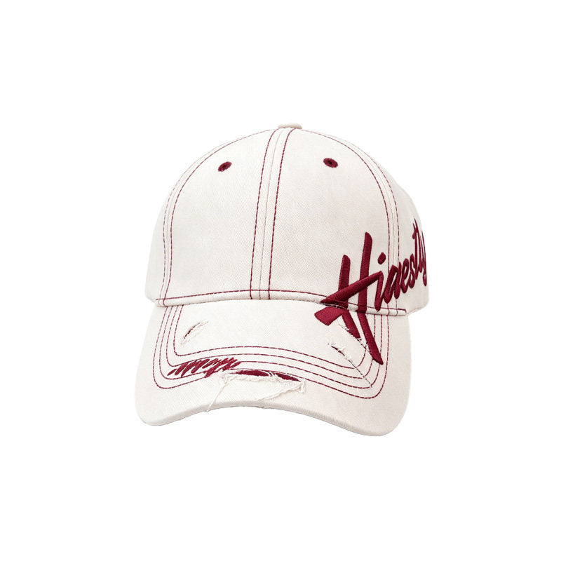 Women's American Street Style Embroidered Letter Baseball Cap