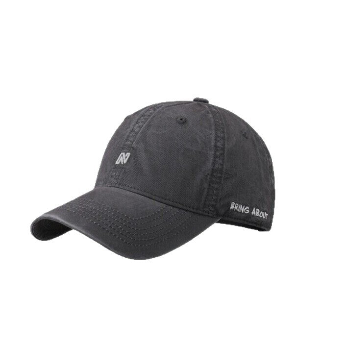 Korean-Style Letter Embroidered Deep-Top Baseball Cap