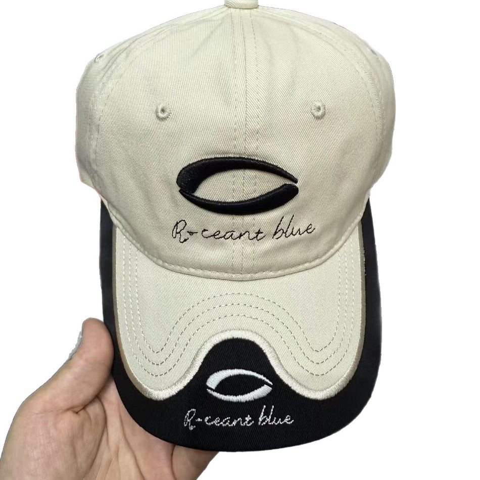 Unisex Blue Personalized Duckbill Baseball Cap for Street Style