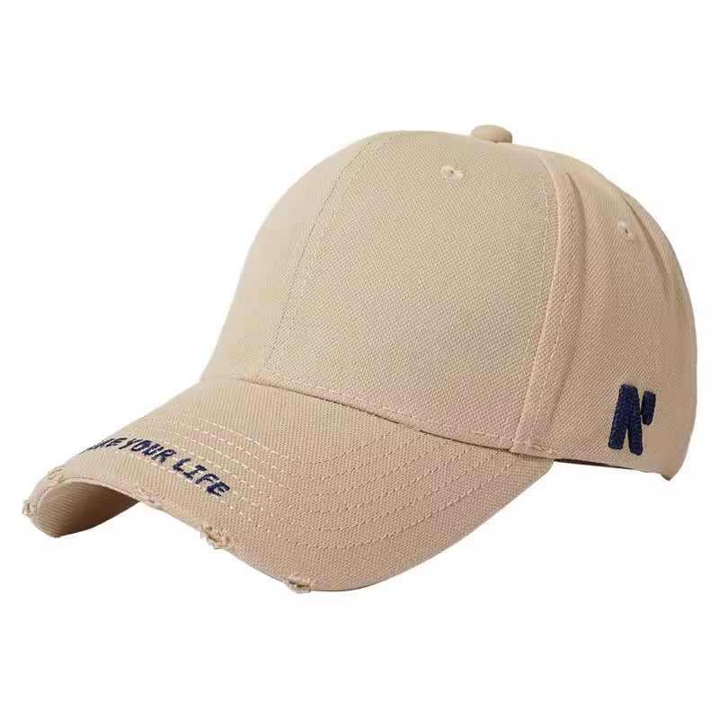Unisex Side-Letter Hard-Top Duckbill Baseball Cap