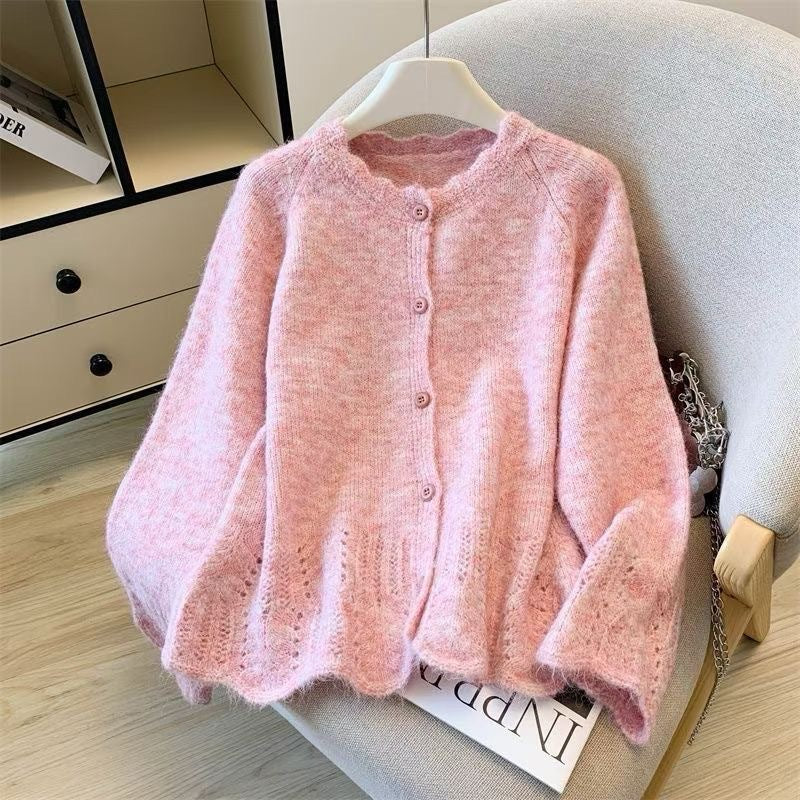 Women’s  Pattern Alpaca Wool Knit Cardigan