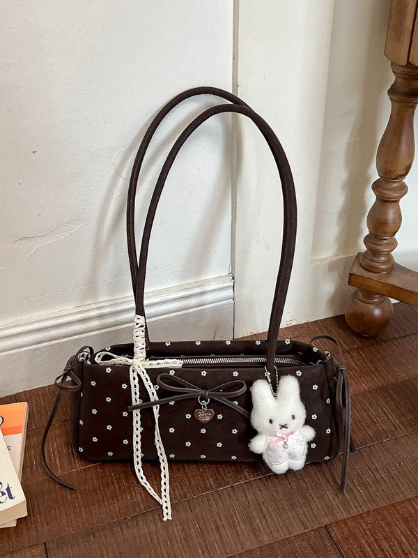 Women's PU Printed Baguette Shoulder Bag