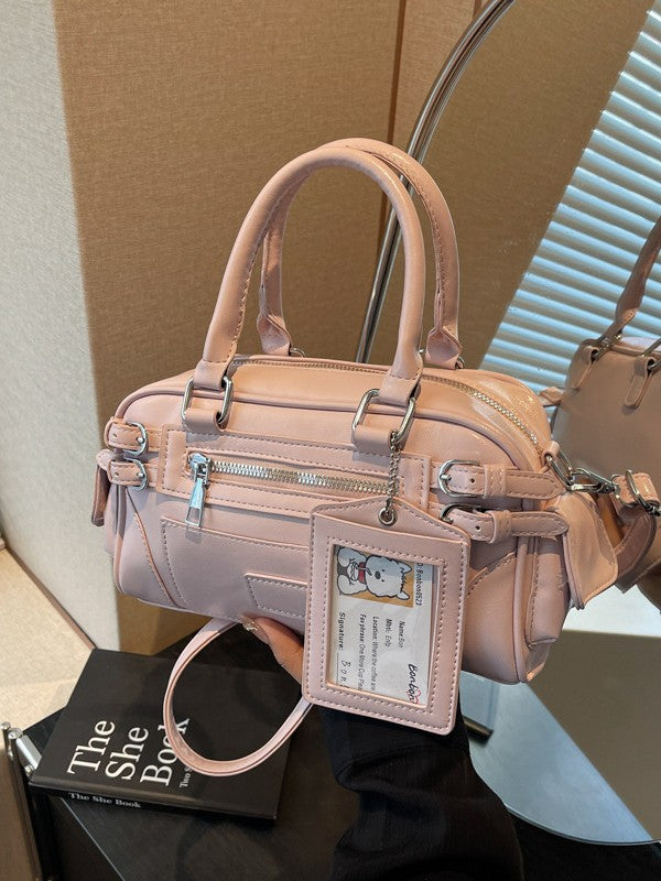 Women's PU Boston Shoulder Crossbody Handbag