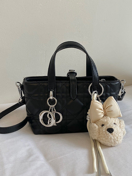 Women's PU Diamond Pattern Shoulder Crossbody Bag