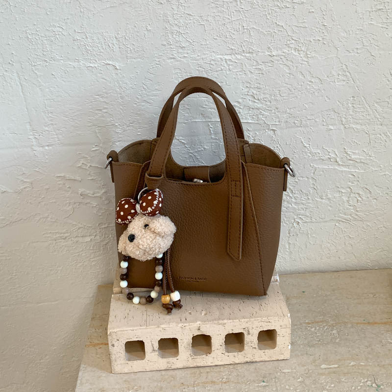 Women's PU Minimalist Retro Bucket Crossbody Bag