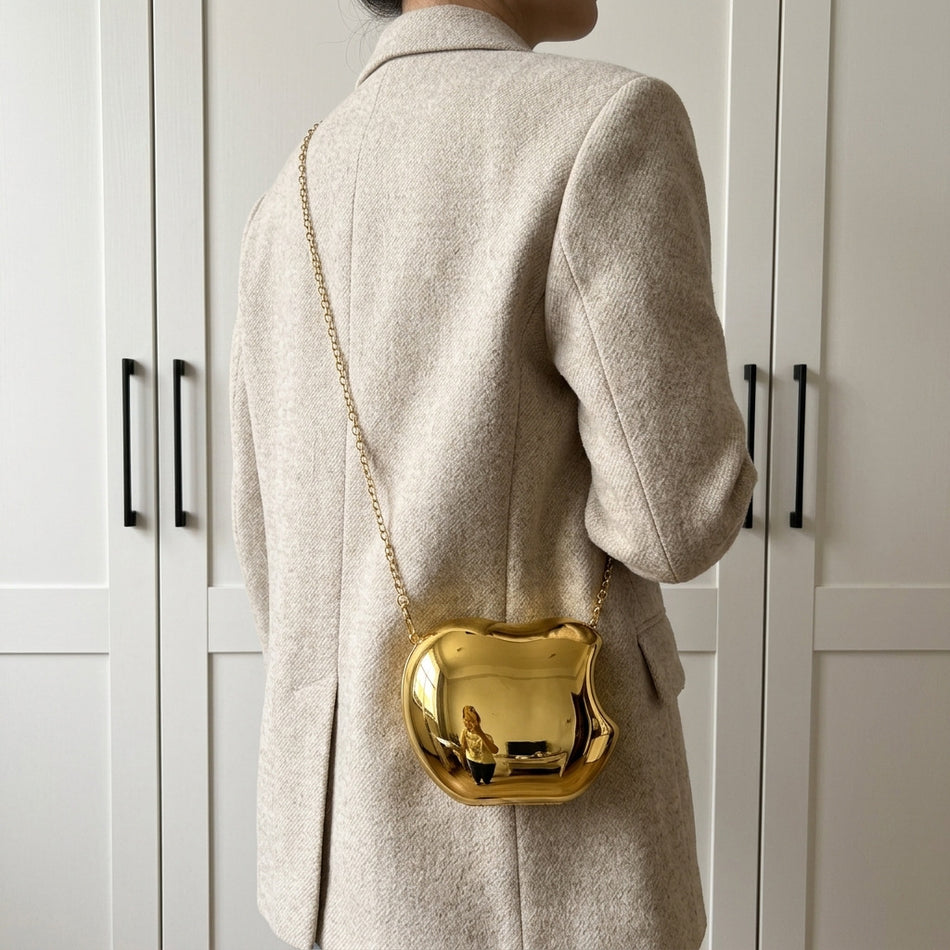 Women’s Mini Acrylic Round Chain Crossbody Bag