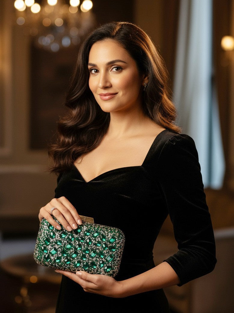 Women’s Diamond Mini Square Clutch Crossbody Bag