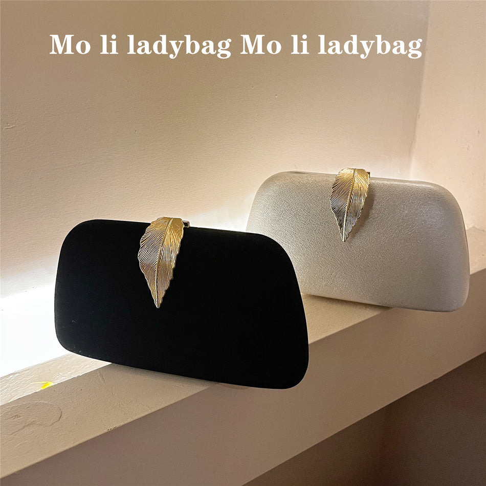 Women’s Velvet Embossed Small Square Evening Clutch