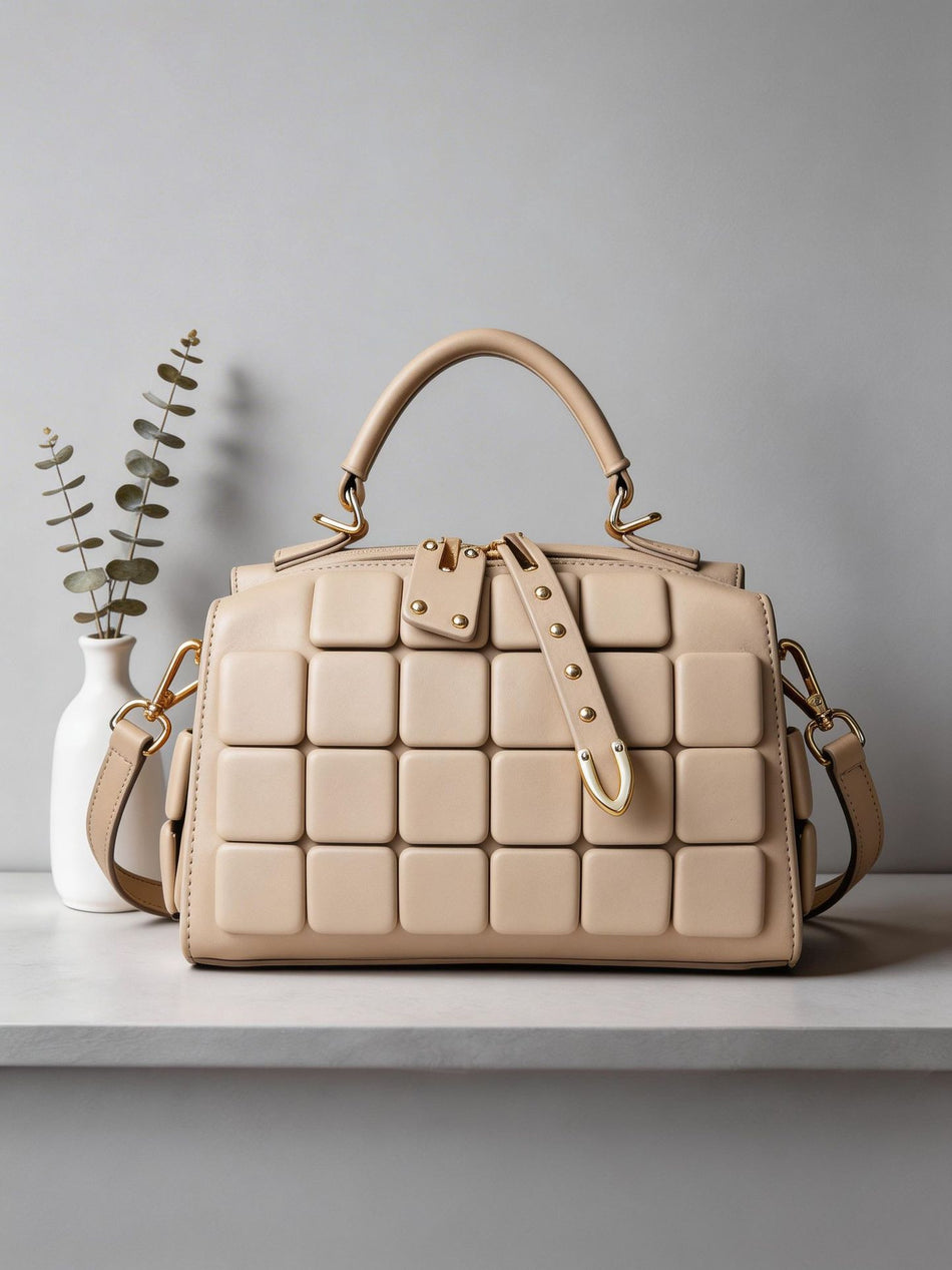 Women's Faux Leather Pillow Bag in Metallic and Classic Colors