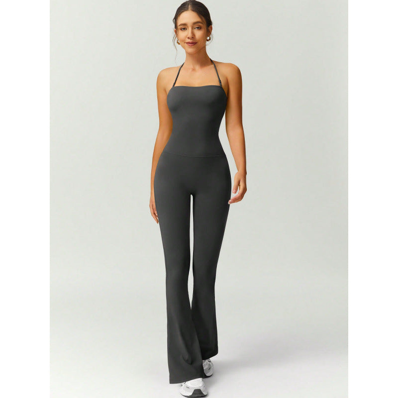 Women’s High-Elastic Slim-Fit Yoga Jumpsuit