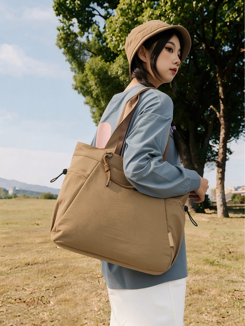 Large Capacity Travel Tote Bag with Multiple Pockets, Unisex