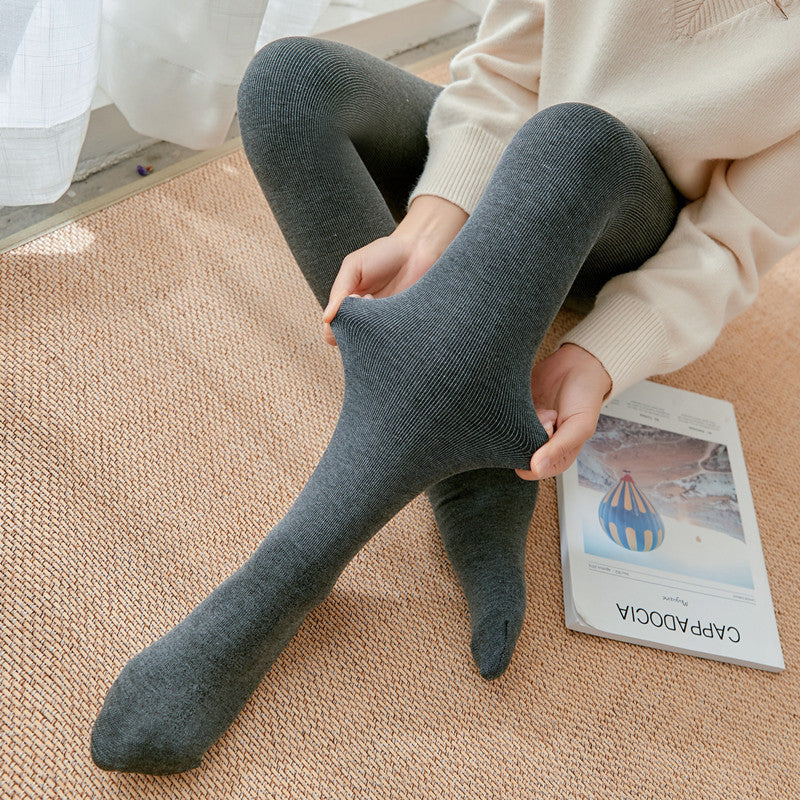Women's Ribbed Fleece-Lined Tights, Footed or Stirrup Style