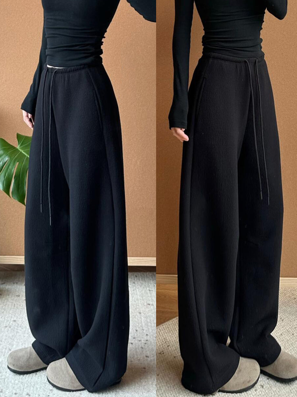 Women's Casual Wide-Leg Warm Sweatpants
