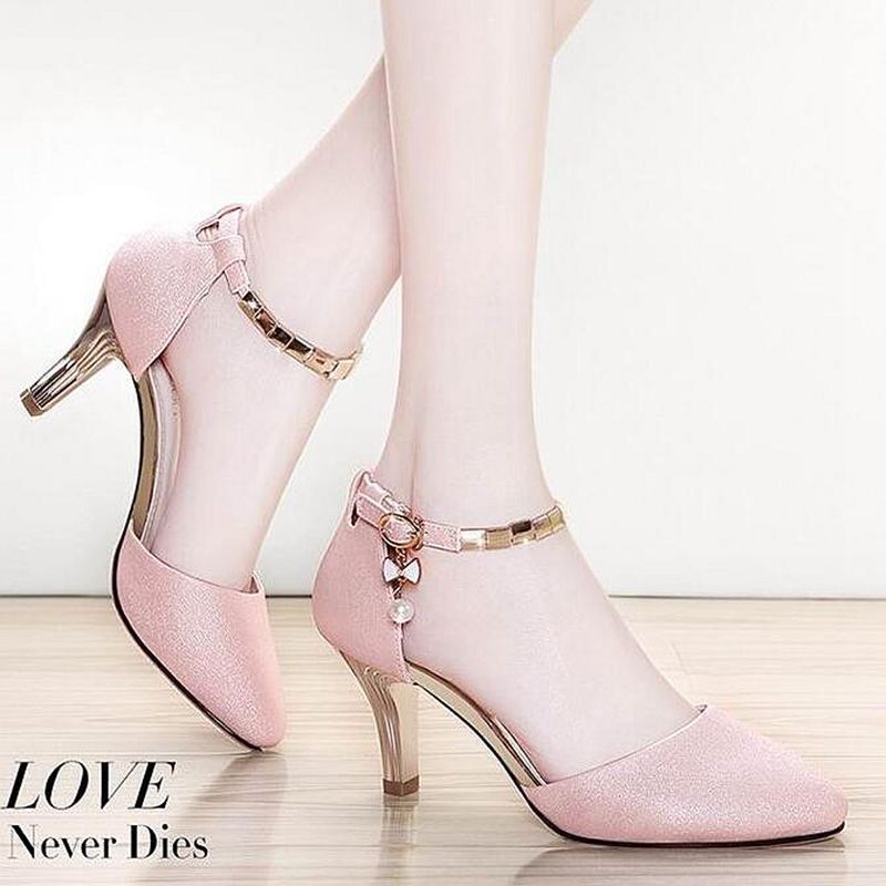 Korean Fashion Pin Heel Sandals Women