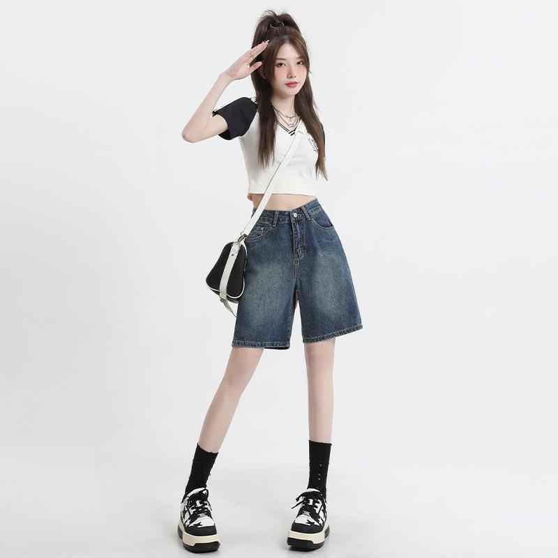 High Waist Denim Shorts – Summer Slim Fit