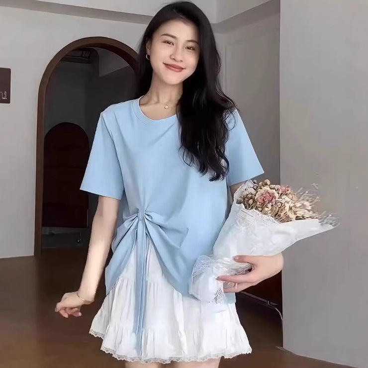 Loose Slimming Round Neck T-Shirt