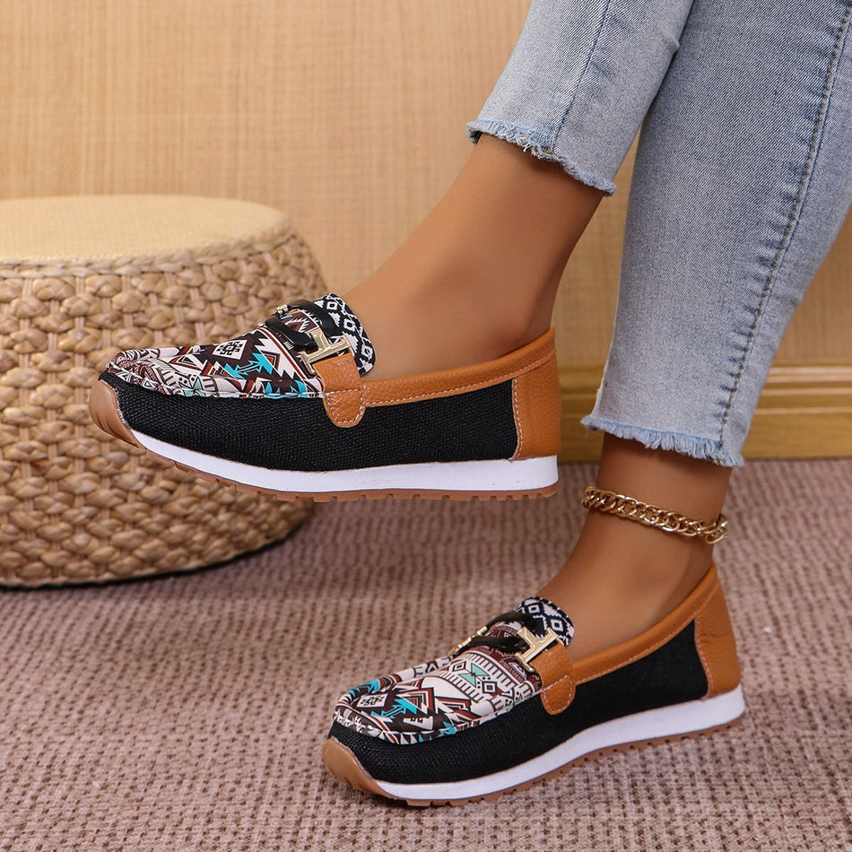 Women's Autumn Thick Bottom Shoes with Metal Buckle