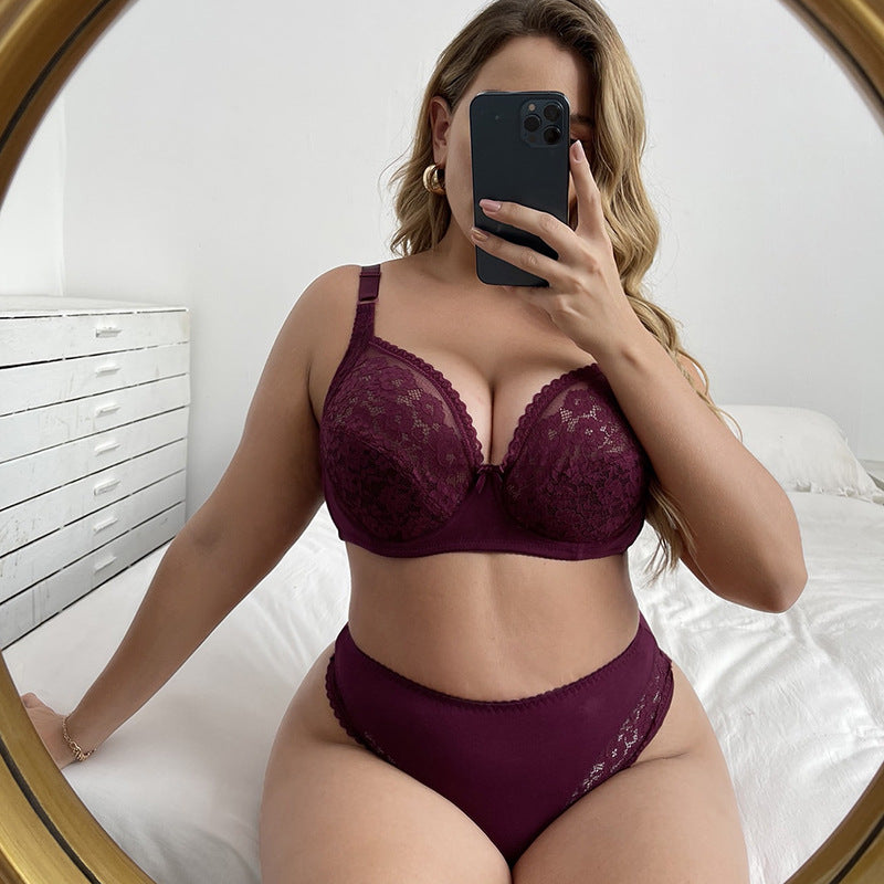 Large Size Thong Bra Set – Women's