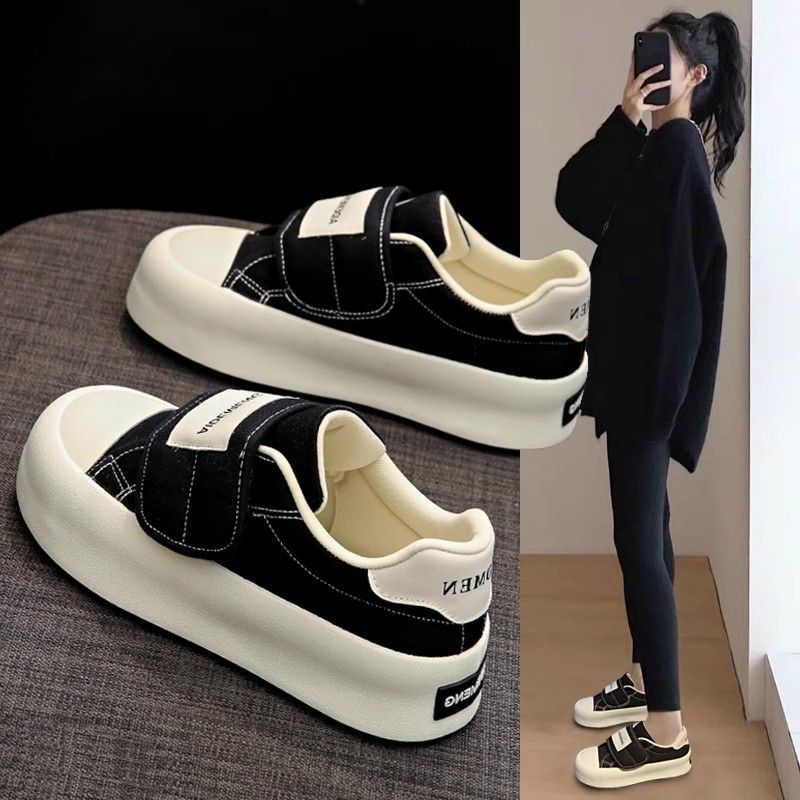 Maillard 2025 Velcro White Platform Casual Sneakers Women
