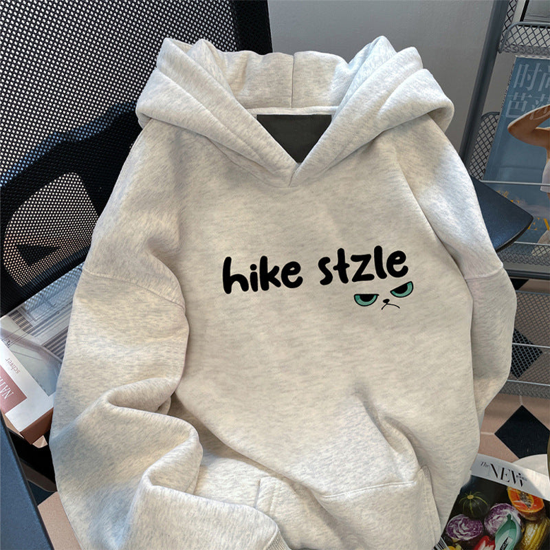 Couple Hooded Sweatshirt Velvet Thickened Casual Top