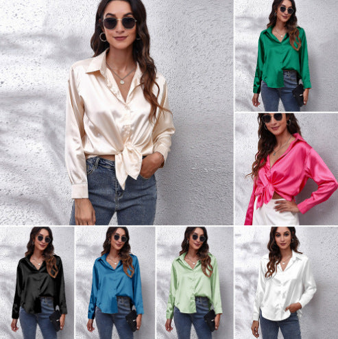 Sardin Women’s V-Neck Button Cardigan Shirt