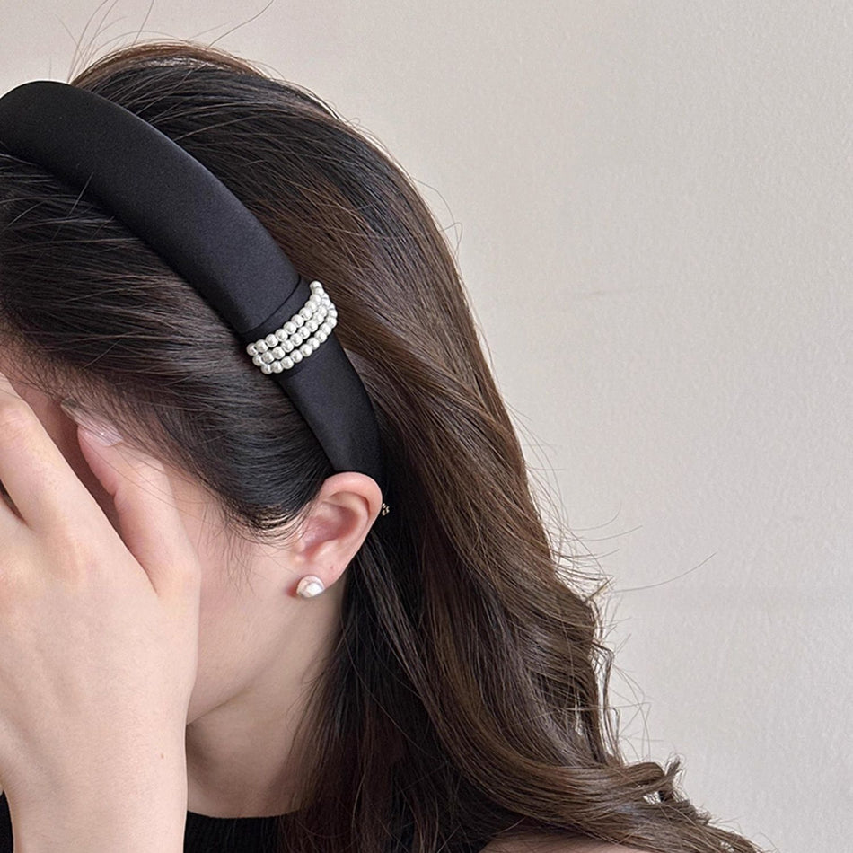 Women’s Black Pearl Headband
