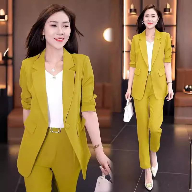 Women’s Autumn Western-Style Slim Three-Piece Suit