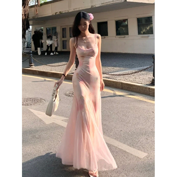 Women's Summer Floral Fishtail Dress