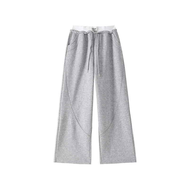 High-Waist Wide-Leg Sweatpants