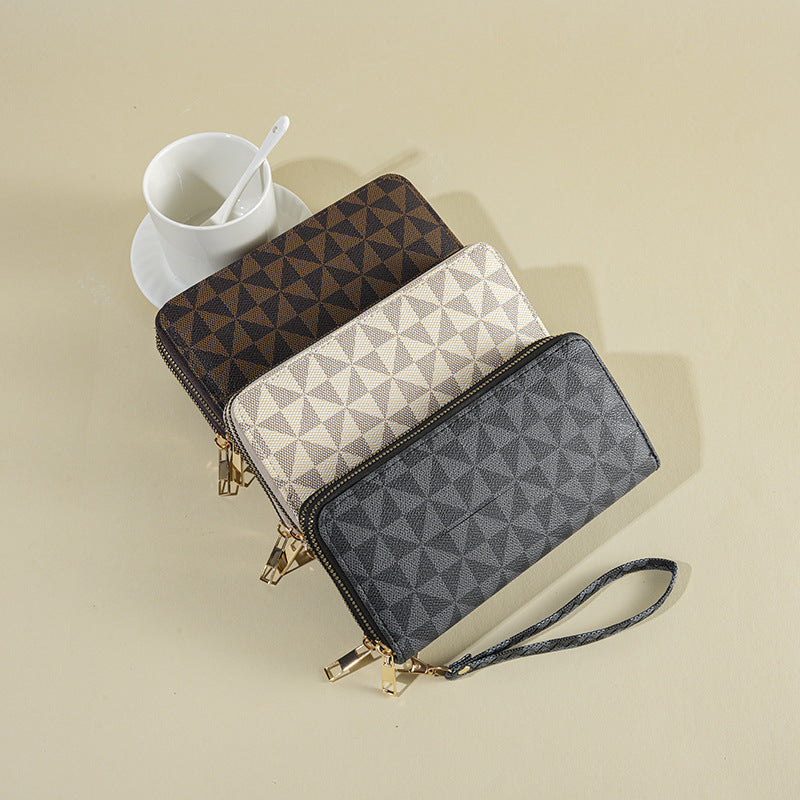 Windmill Print Long Wallet – Stylish, Unisex & Phone-Ready