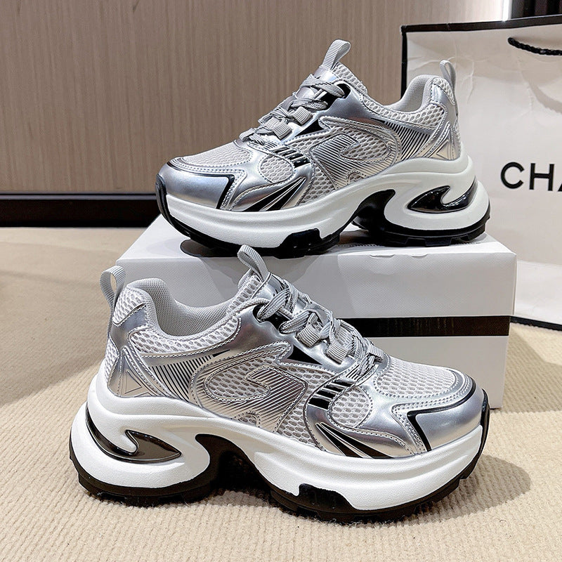 Women’s Mesh Torre Sneakers – Thick Sole & Trendy