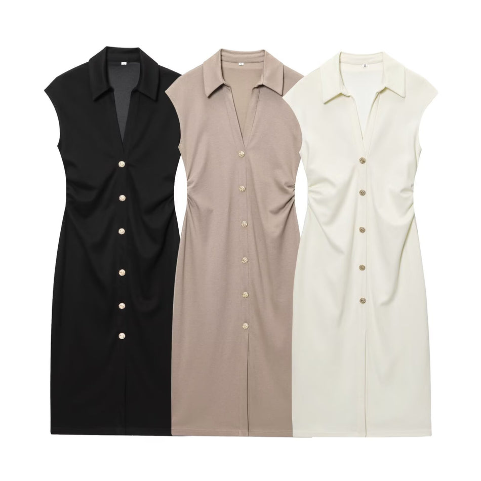 Spring Piqué Shirt Dress