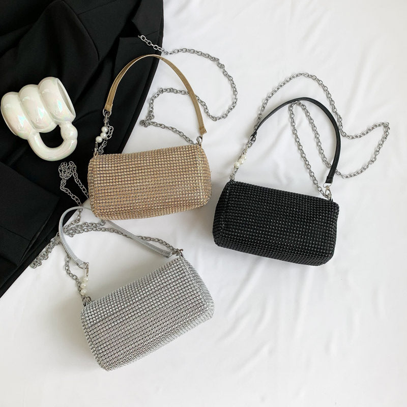 Rhinestone Diamond Underarm Party Bag Women