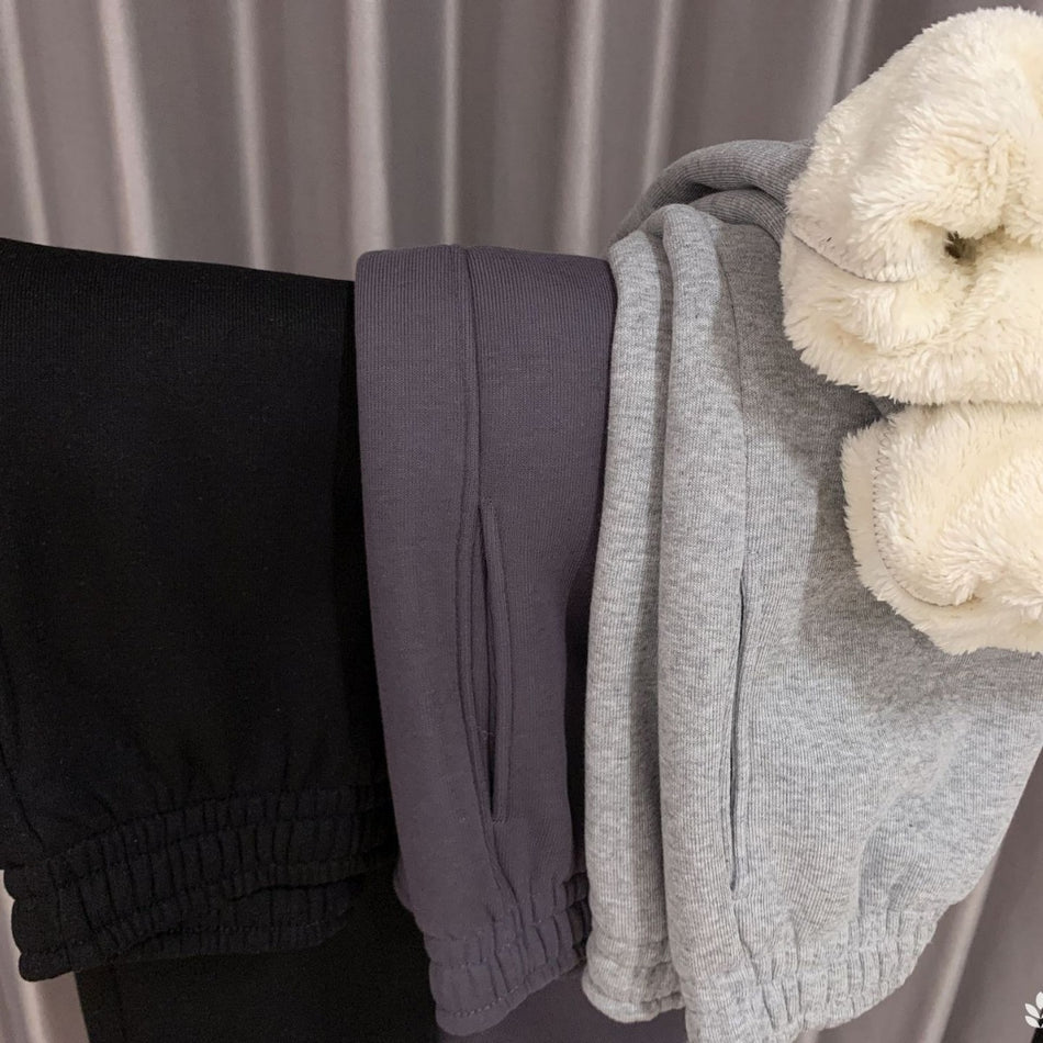 650g Lambswool Thick Winter Sweatpants