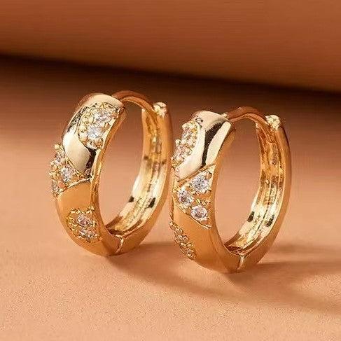 Micro-Zircon Retro Earrings