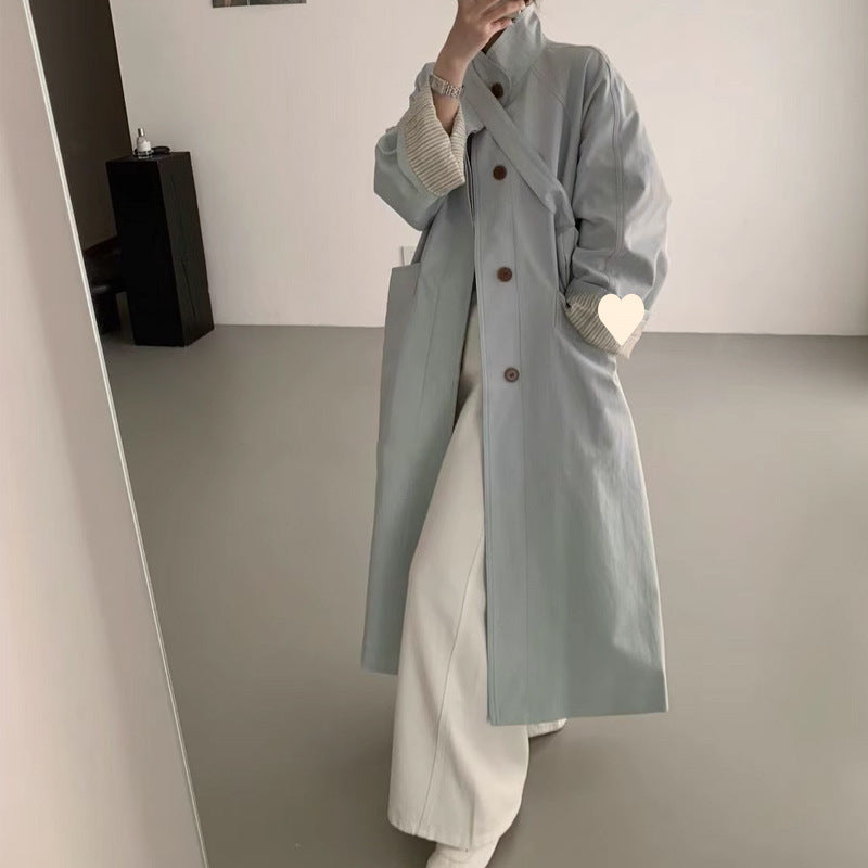 Korean Trench Coat – Mid-Length Women’s Style