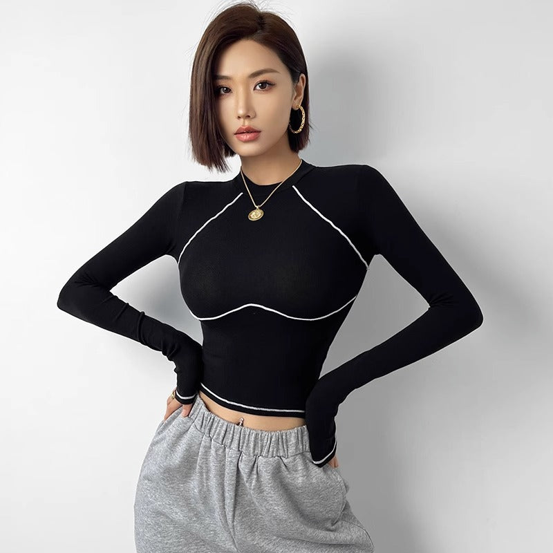 Haoxiao Women's Slim Fit Long Sleeve Yoga Top