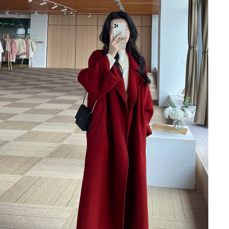 Women’s Double-Sided Fleece Wool Coat