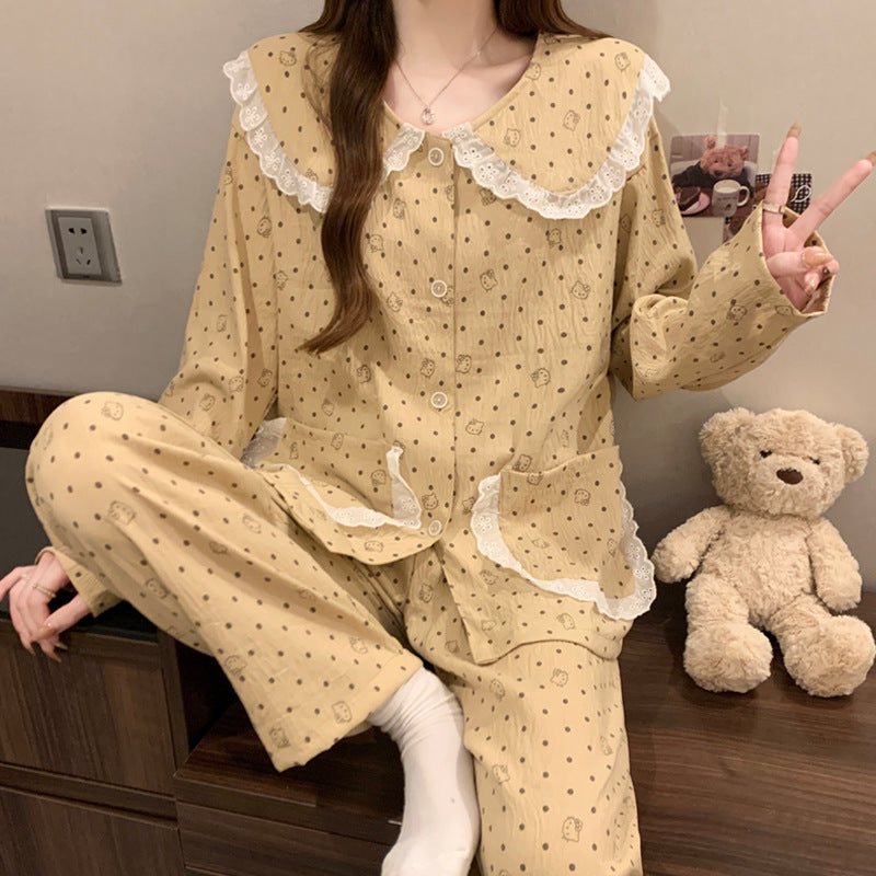 KT Cat Doll Collar Pajama Set