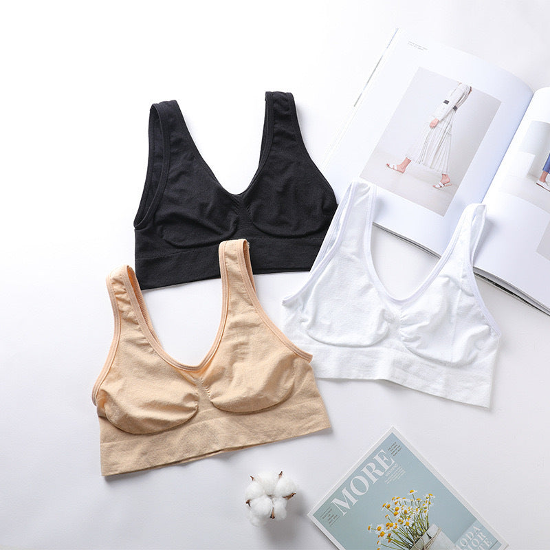 Seamless Wireless Yoga & Sleep Bra for Women