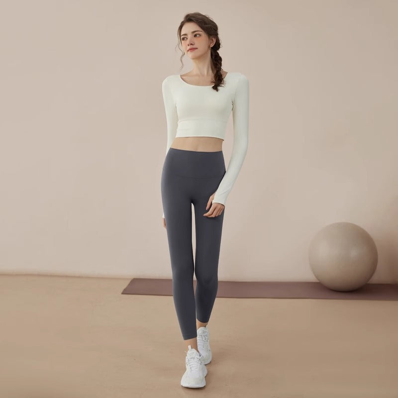 Women’s Yoga Top | Long Sleeve Pilates Fitness Suit